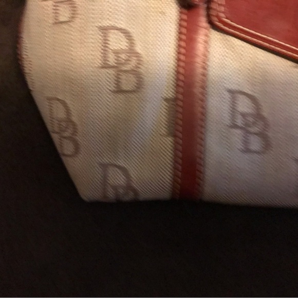 Dooney & Bourke Signature Double Handle Bag canvas leather - Picture 8 of 11